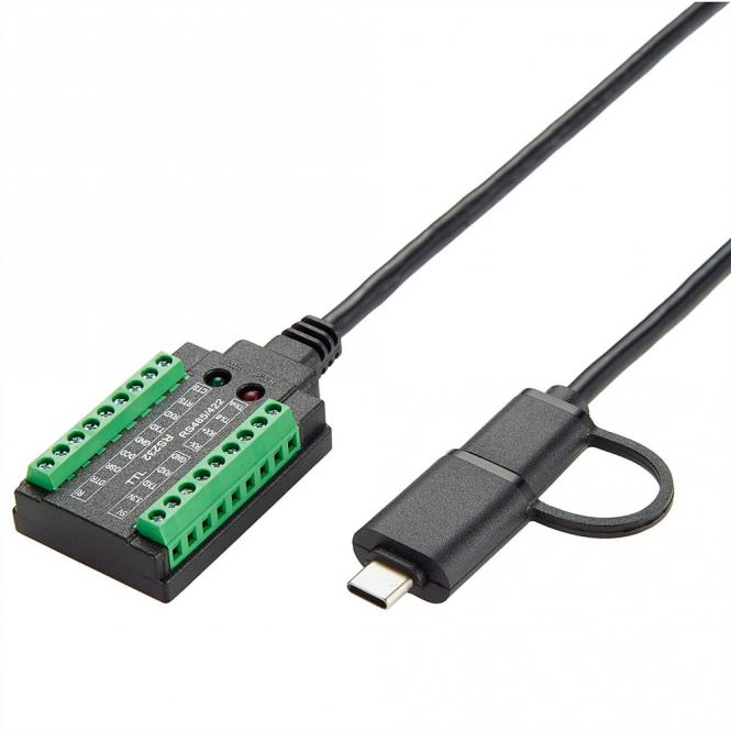 EXSYS EX-13003 Câble USB vers série 1S RS-232/422/485/TTL, bloc terminal, 1.0m (chipset FTDI) 