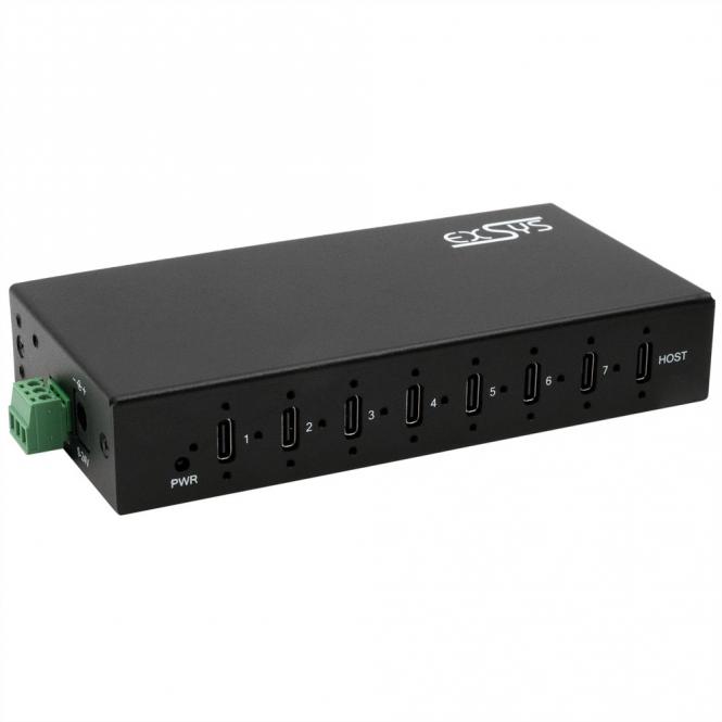 EX-12277HMS HUB métallique 7 ports USB 3.2 Gen 2, 7x USB type C 