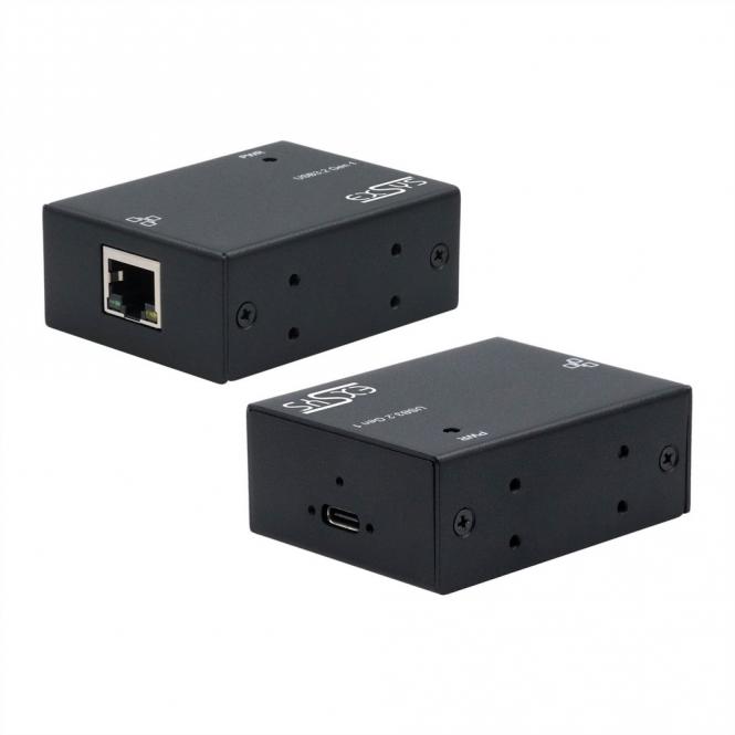 EX-13020HMV USB 3.2 type C vers Ethernet 1 Gigabit, kit rail DIN inclus 