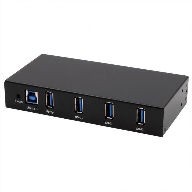 EX-11234HMS-2 4 Port USB 3.2 Gen 1 HUB, Din-Rail Kit und Wand VIA VL817_Q7S Chipsatz 