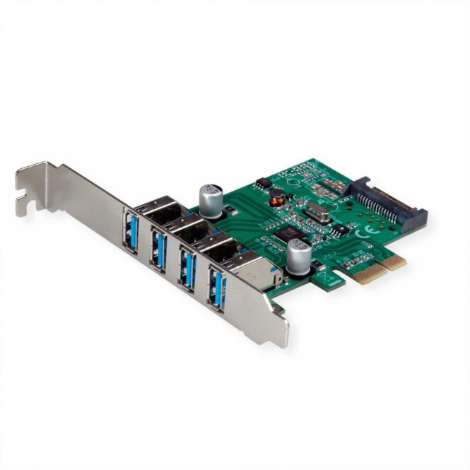 Carte PCI-Express, 4 ports USB 3.2 Gen 1 