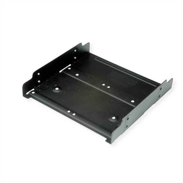 HDD/SSD Montageadapter, 5,25 Zoll Rahmen für 1x 2,5/3,5 Zoll HDD/SSD, Metall, schwarz 