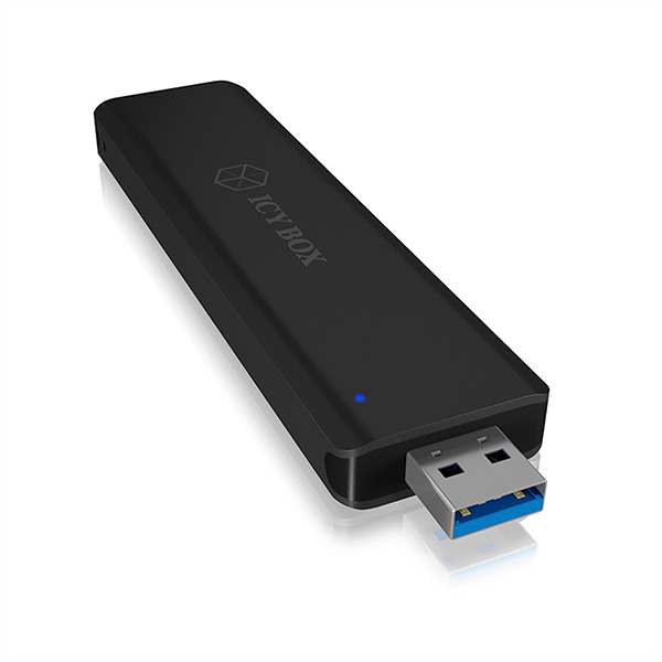 USB C Gehäuse für M.2 SATA SSD, mit Schiebemechanismus 