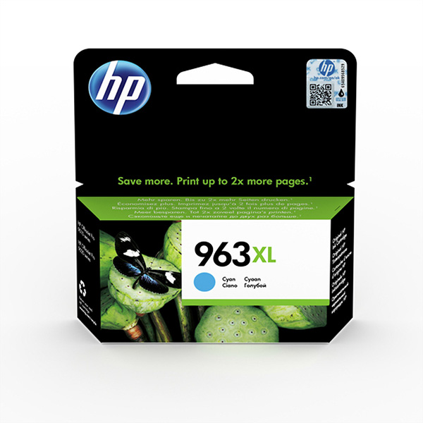 3JA27AE, Nr. 963XL, Cartouche, cyan, 1.600 pages pour HP OfficeJet Pro 9010, 901 