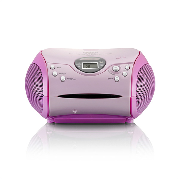 Stereo UKW radio mit CD-Player, pink 