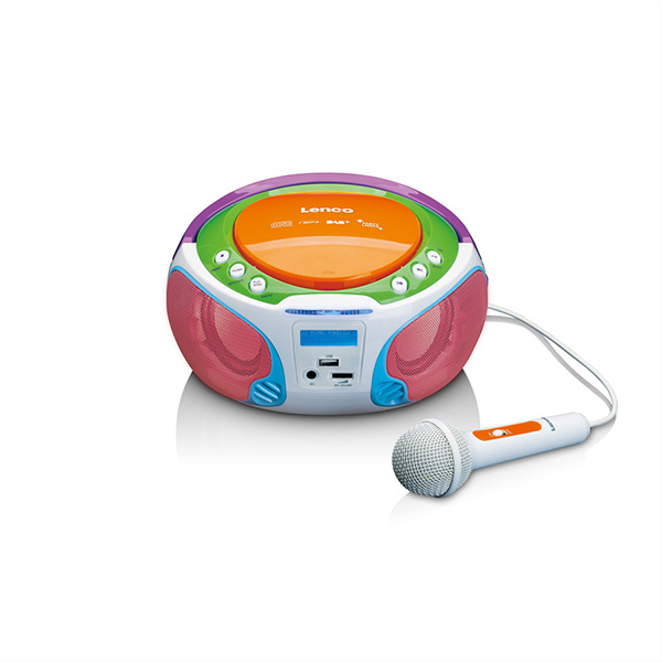 Portables DAB+ Kinder-Radio, FM, CD, MP3, USB, LCD Display 