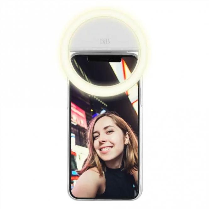 Influence LED Ring Clip pour smartphone, 6500K, batterie 125 mAh 