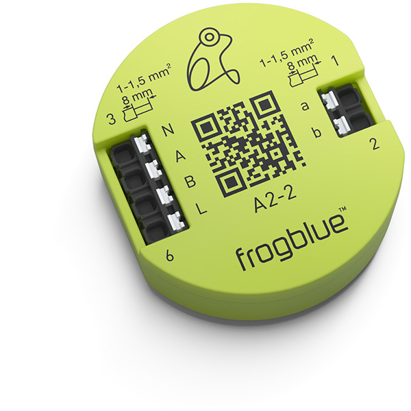 frogAct2-2, 2-Kanal Aktor, 2x 300W, mit 2 Eingängen 