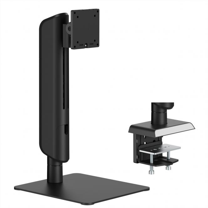 Schwerlast-LCD-Arm, freistehend, höhenverstellbar, 17-49 Zoll, bis 18kg, schwarz 