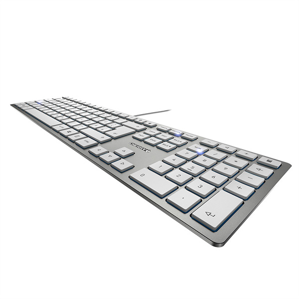 Tastatur KC6000 SLIM, silber, JK-10680DE-2 
