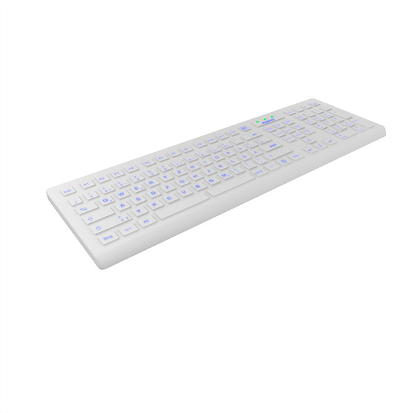 KSK-8031INEL-Wh Clavier hygiénique Full-Size industriel blanc 