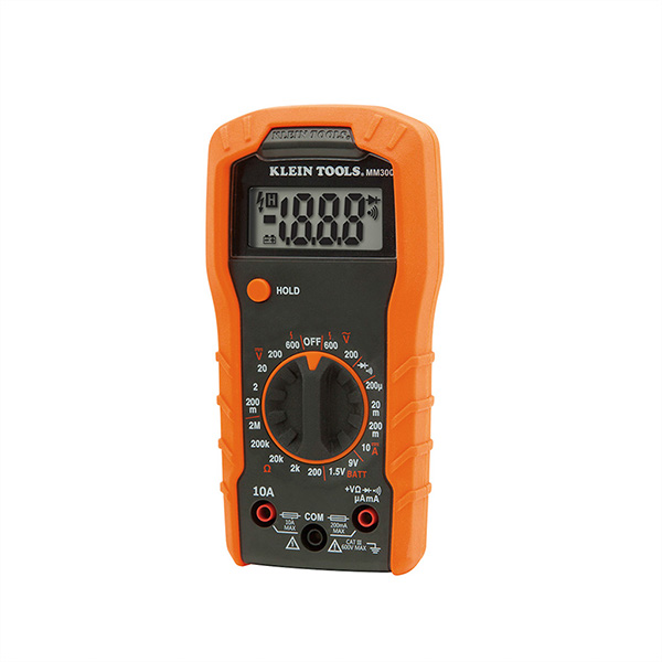 Digital Multimeter MM300, manuelle Bereichseinstellung, 600V 
