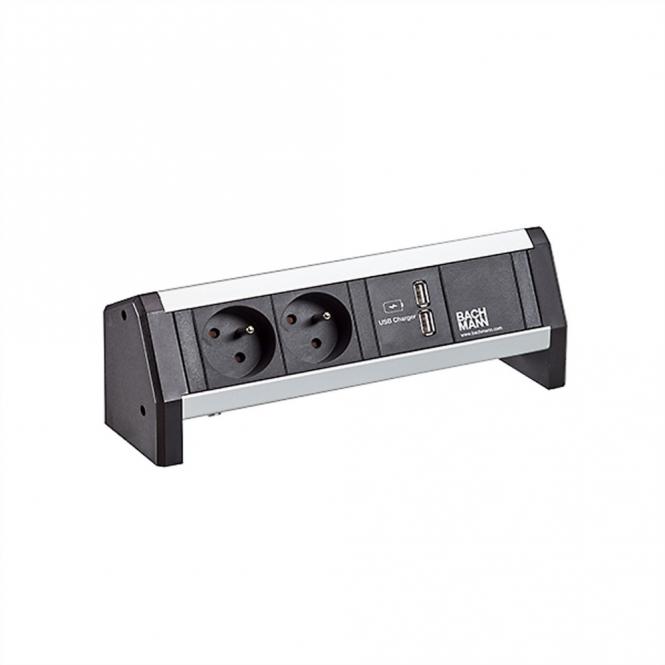 DESK 2xUTE 1xUSB Charger GST18 schwarz 
