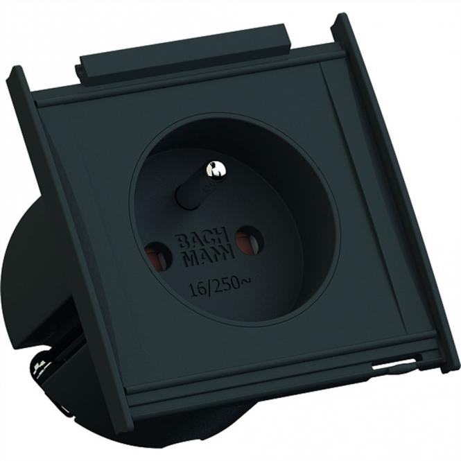 KAPSA XXS 1xUTE sw Strom 2,0m CEE7/7 