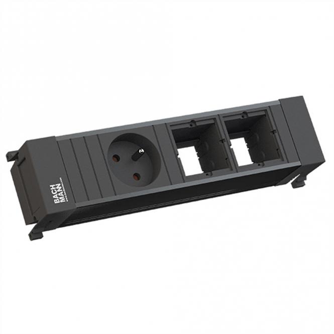 POWER FRAME 1xUTE 2xCM Kunststoffprofil schwarz 