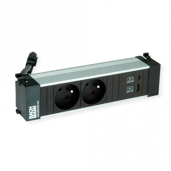 POWER FRAME S 2xUTE 1xUSB A/C 22W 0,2m GST18 