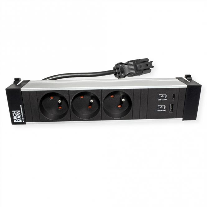 POWER FRAME M 3xUTE 1xUSB A&C 22W 0,2m GST18 