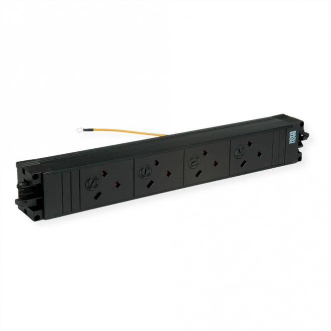 STEP BASE 4xUK 45° 3,15A GST18, schwarz 