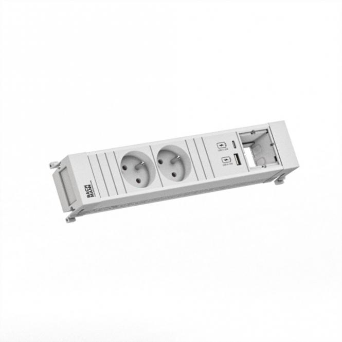 POWER FRAME 2xUTE 1xCM 1xUSB A/C 22W 0,2m GST18 