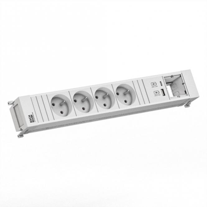 POWER FRAME 4xUTE 1xUSB A/C 22W 0,2m GST18 