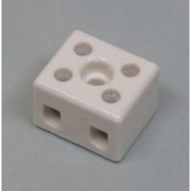 Keramik-Buchsenklemme 4mm² 2-polig 
