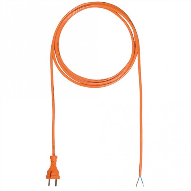 Câble d'alimentation PUR 2x1,00 5m orange, H05BQ-F 24G/AEH 
