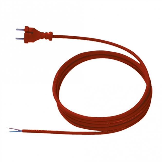 Neopren-Zuleitung 2x1.0 5m rot, H07RN-F 24G/AEH 