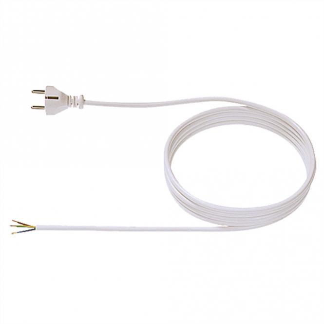 Zuleitung H03VV-F 3G0.75 1,5m, weiß, einzel verpackt 