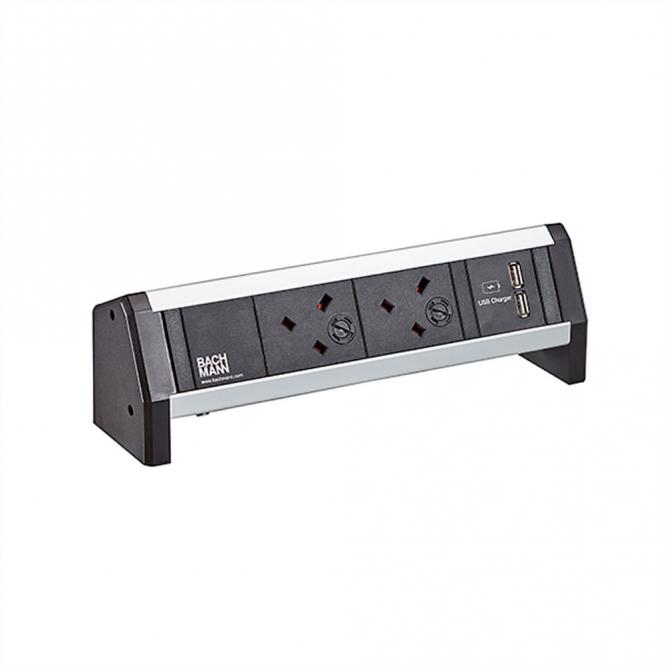 DESK 2xUK 45° USB Charger, Strom GST18, Großbritannien 