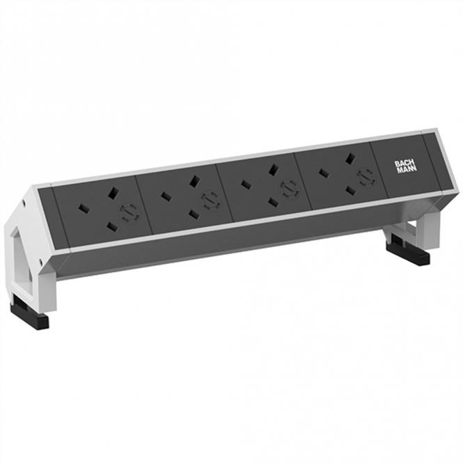DESK2 4xUK 3,15A 45°, 0,2m GST18 RAL9010, Großbritannien 