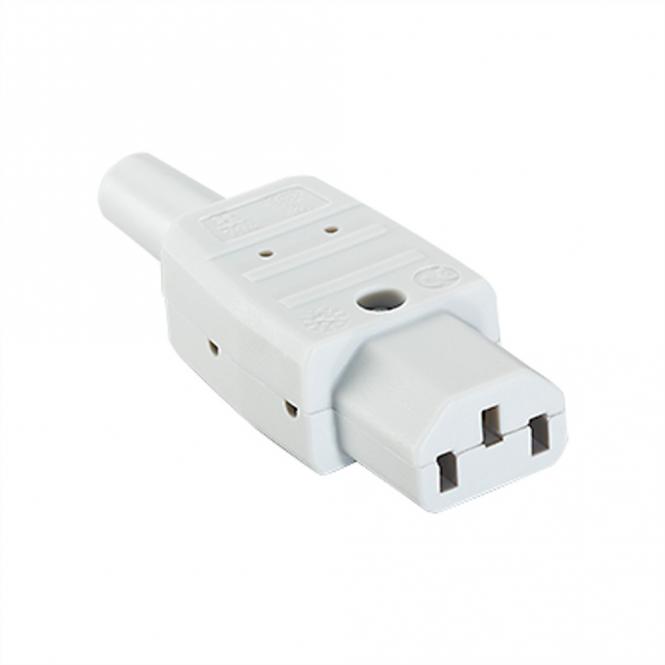 Kaltgerätedose Typ 794 70°C, Hellgrau 