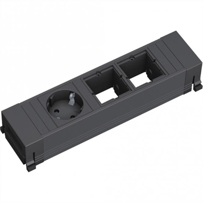POWER FRAME 1xCEE7/3 2xCM, Kunststoffprofil 0,2m GST18 