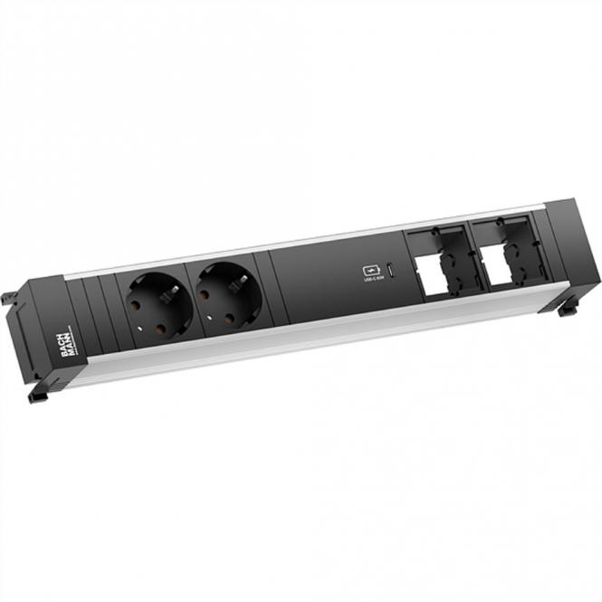 POWER FRAME 2xCEE7/3, 1xUSB C Charger 2xCM 0,2m GST18 