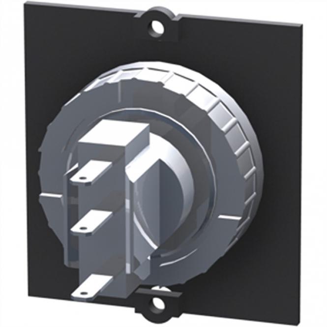 Rahmen 1xTaster Edelstahl, beleuchtet blau 