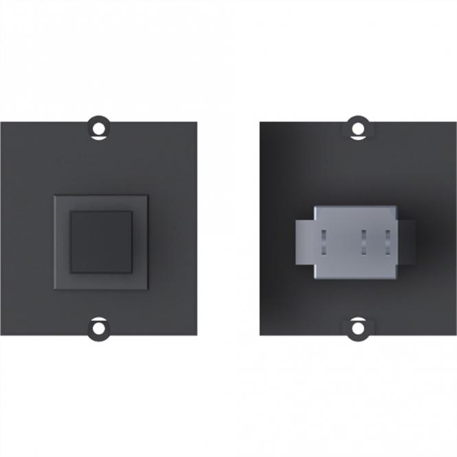 Rahmen 1xTaster schwarz 1,0m, GST15i2 Abschaltautomatik 