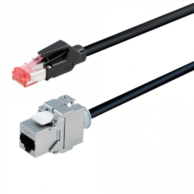 CAT6A RJ45 Leitung 5m Buchse, TKM Keystone 