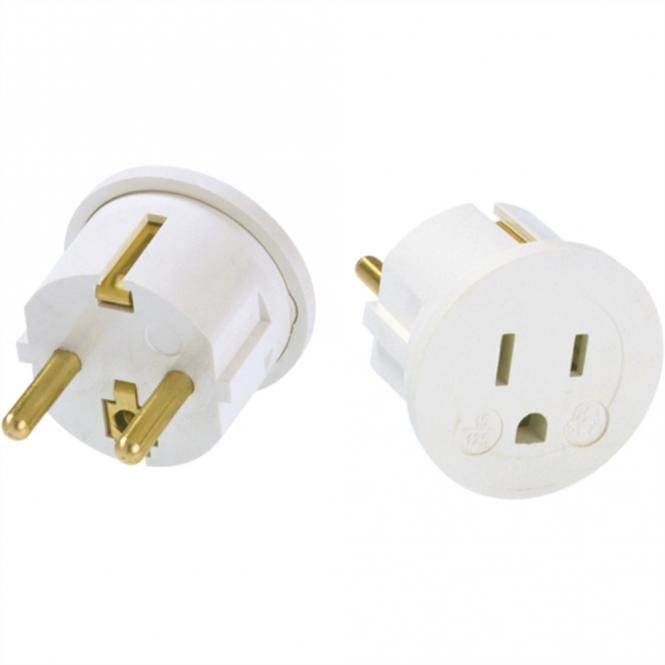 Umwandlungsstecker, Deutschland, Belgien, Frankreich / USA 