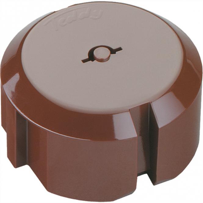TEDDY-Steckdoseneinsatz braun, 5pcs. Serie 6310 