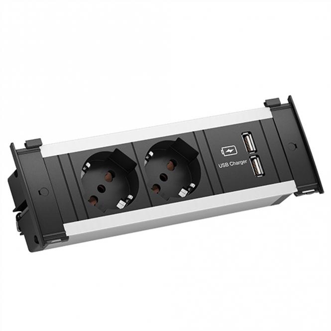 KAPSA S 2xP40 USB Charger, Strom 2,0m AEH Italien 