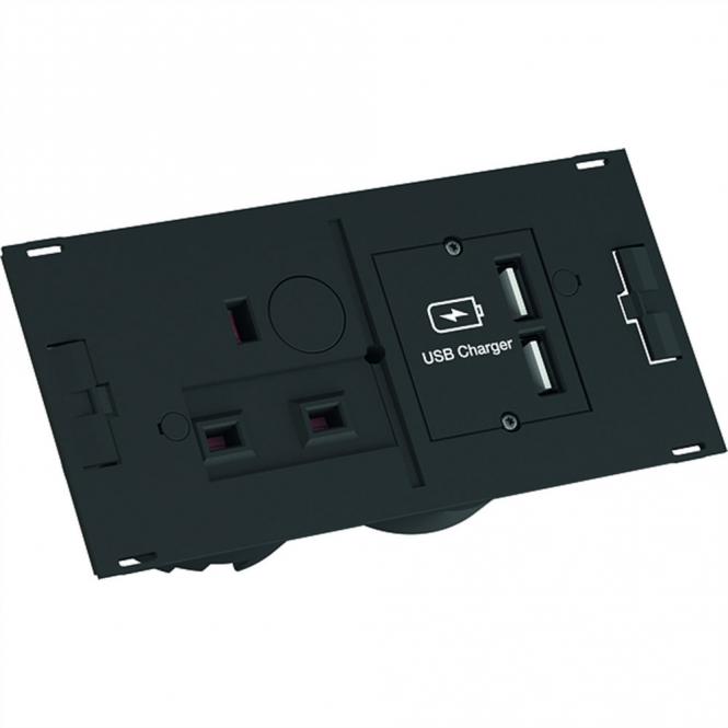 DUE Set 1xDUE UK+ USB Charger, 1xT-Verteiler GST18 2m Großbritannien 