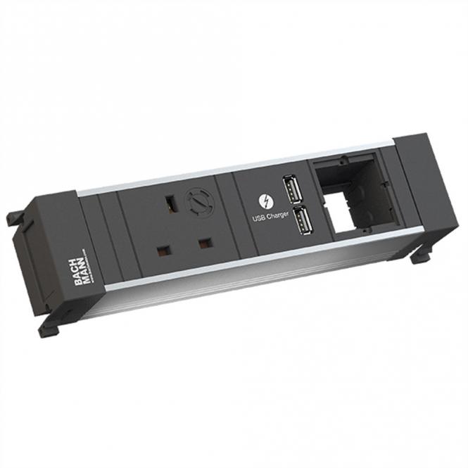 POWER FRAME 1xUK Chargeur USB 90°, 1xCM 0,2m GST18 Grande-Bretagne 