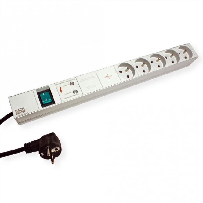 Mehrfachsteckdose, 1UH 5x UTE, Schalter, Überspannungsschutz & Filter 