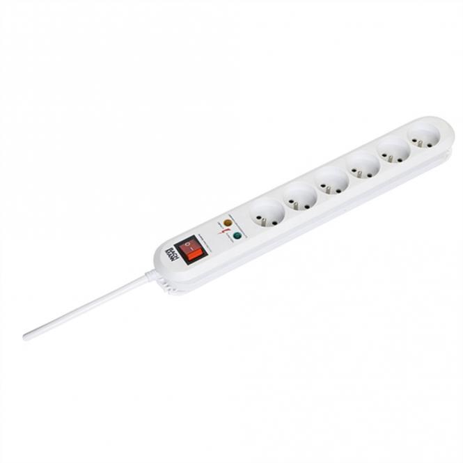 SMART 6xUTE 1xSPD 1xSchalter 3,0m CEE7/7, ws 