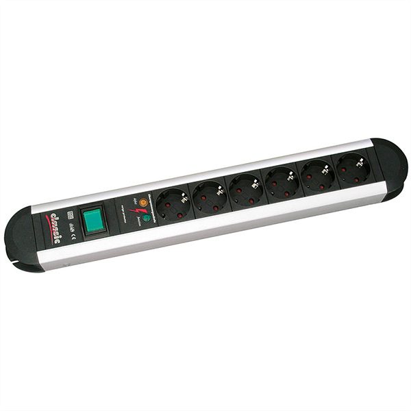 Multiprise, ALU, ÜS, avec interrupteur, 2,0m 