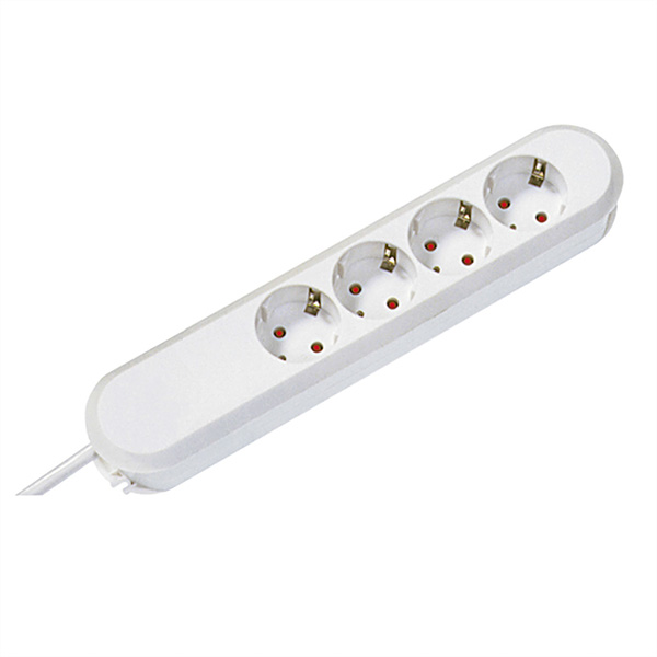 SMART Steckdosenleiste, 4x Schutzkontakt, weiß, 1,5m 