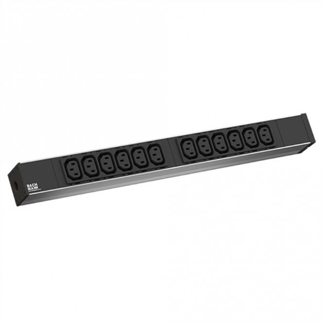 PDU Basic 19-pouces 1U (230-400V / 50Hz), équerre de fixation incluse 