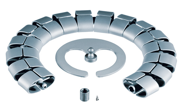 Kabelschlange Premium, silber 