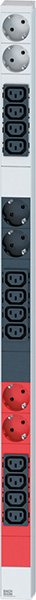 IT PDU Basic, 1HE, 12x C13, 6x Schuko, CEE 16A, 3,0m 