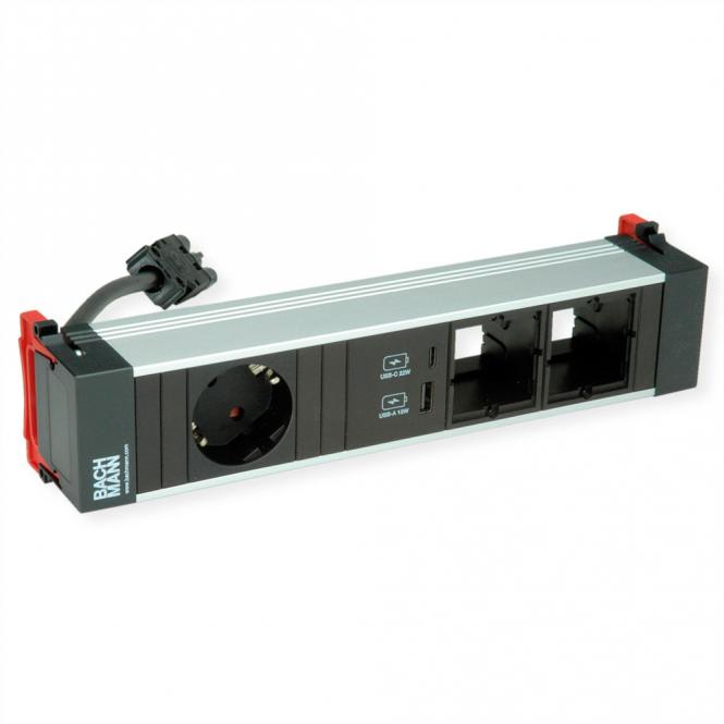 POWER FRAME Medium 1x CEE7/7 2xCM 1xUSB Charger 