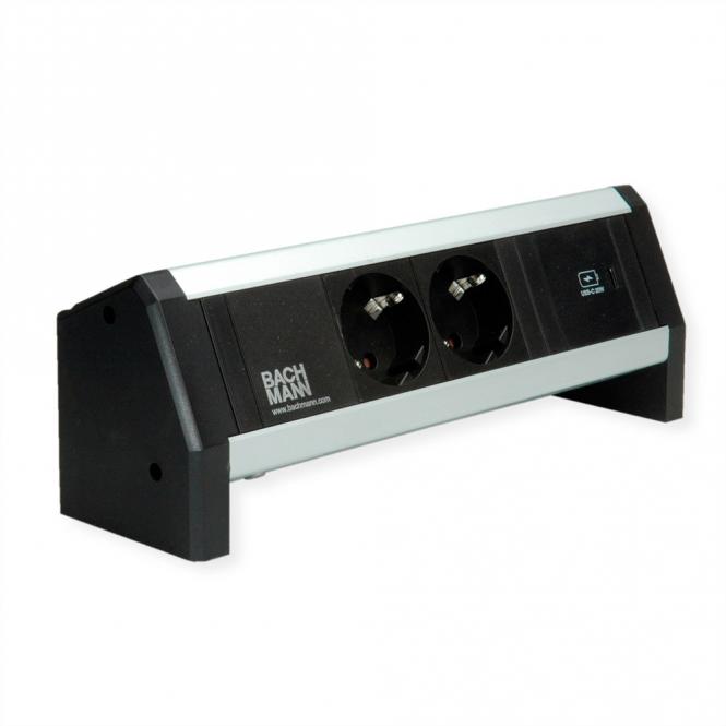 DESK 2xSchutzkontakt USB C, USB Charger 30W GST18 